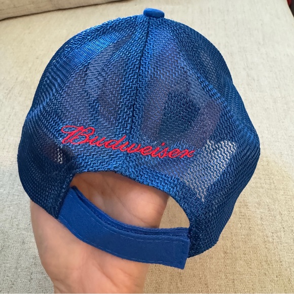 Wrigley Field Home of Chicago Cubs Retro Trucker SnapBack Mesh Hat Cap Budweiser - Picture 3 of 5